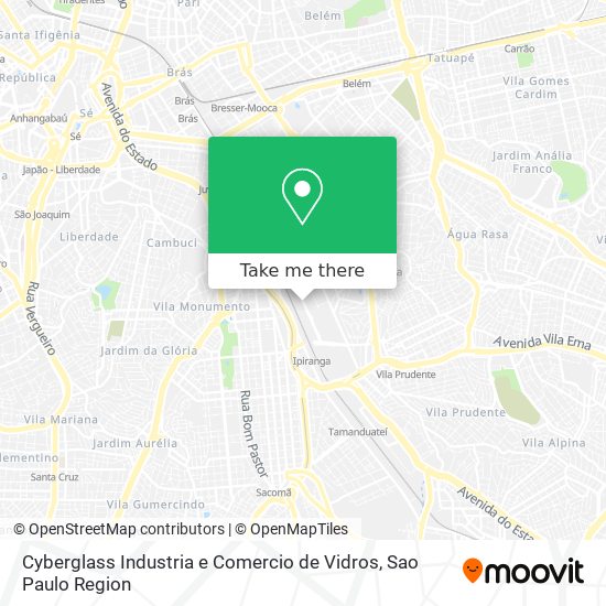 Cyberglass Industria e Comercio de Vidros map