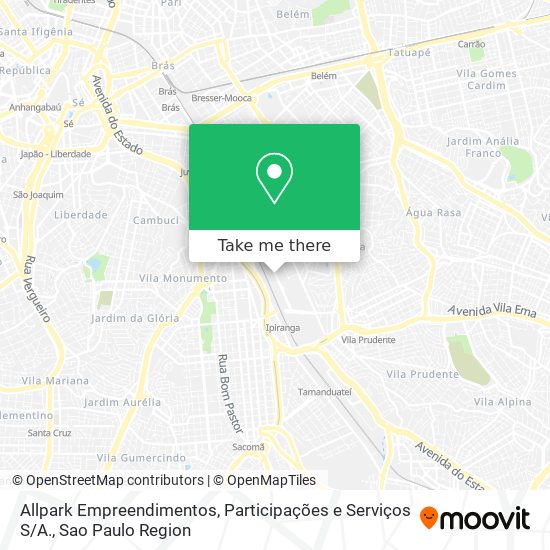 Mapa Allpark Empreendimentos, Participações e Serviços S / A.