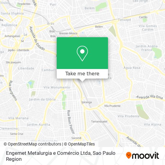 Engemet Metalurgia e Comércio Ltda map