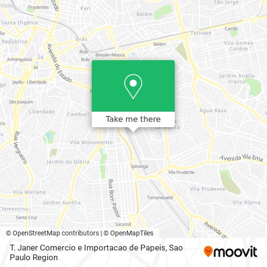 T. Janer Comercio e Importacao de Papeis map
