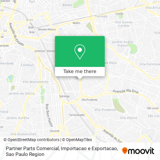 Mapa Partner Parts Comercial, Importacao e Exportacao