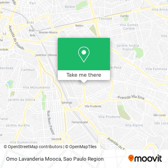 Omo Lavanderia Mooca map