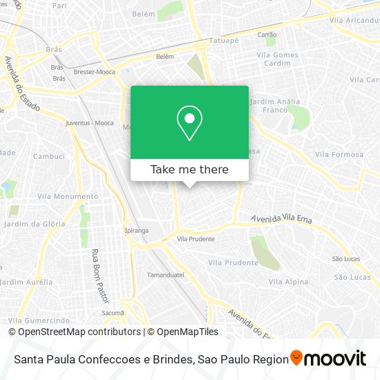 Santa Paula Confeccoes e Brindes map