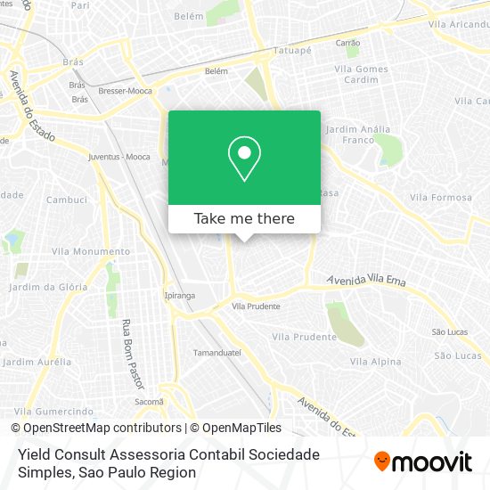 Mapa Yield Consult Assessoria Contabil Sociedade Simples