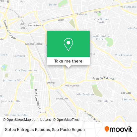 Sotec Entregas Rapidas map