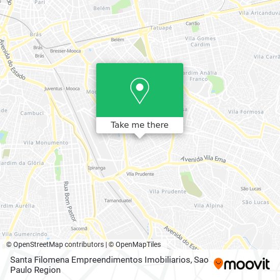 Mapa Santa Filomena Empreendimentos Imobiliarios