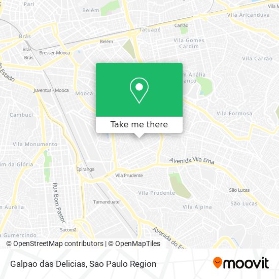 Galpao das Delicias map