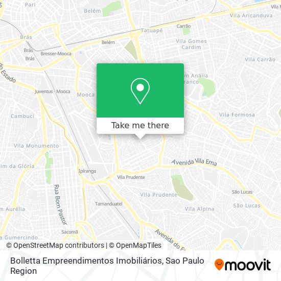 Mapa Bolletta Empreendimentos Imobiliários