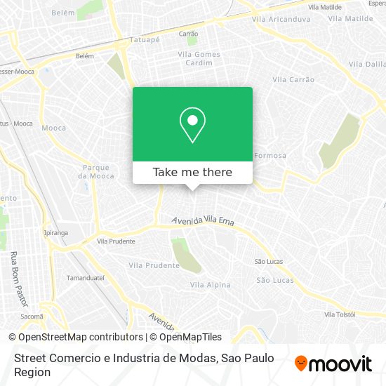 Street Comercio e Industria de Modas map