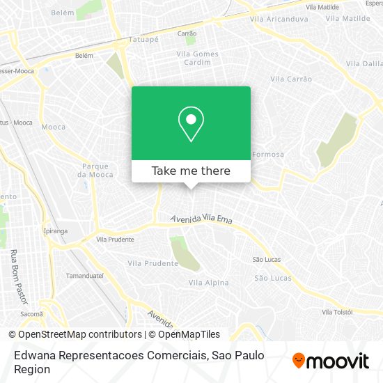 Edwana Representacoes Comerciais map