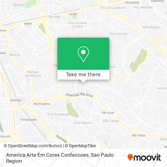 America Arte Em Cores Confeccoes map