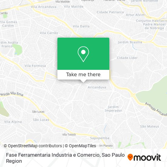 Fase Ferramentaria Industria e Comercio map