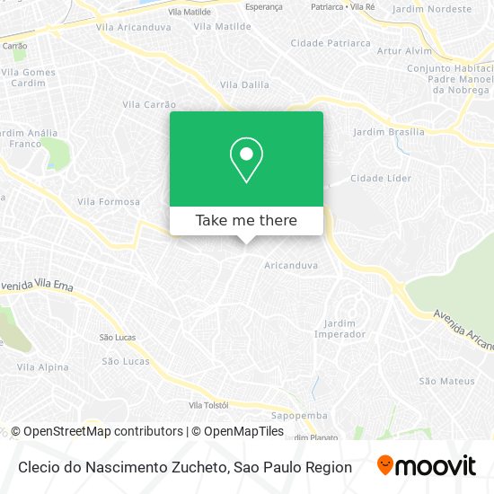 Clecio do Nascimento Zucheto map