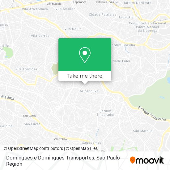 Domingues e Domingues Transportes map