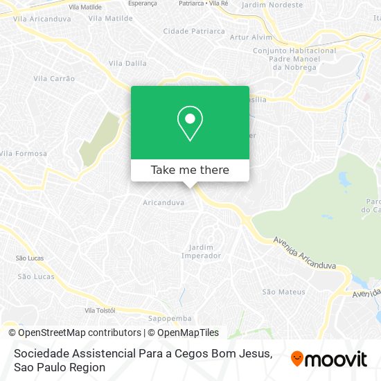 Sociedade Assistencial Para a Cegos Bom Jesus map