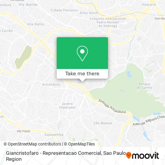 Mapa Giancristofaro - Representacao Comercial