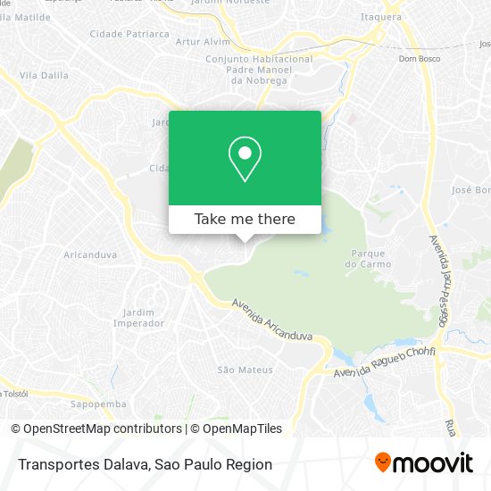 Transportes Dalava map