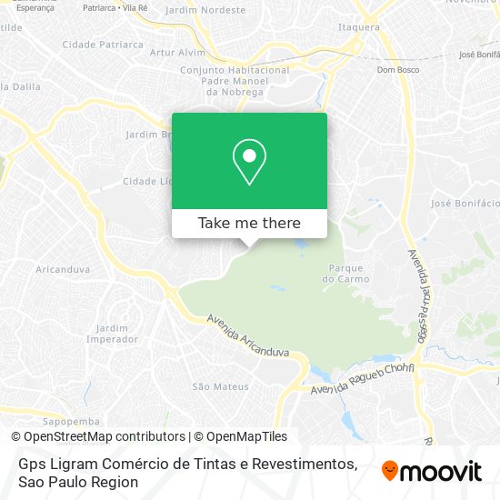 Gps Ligram Comércio de Tintas e Revestimentos map