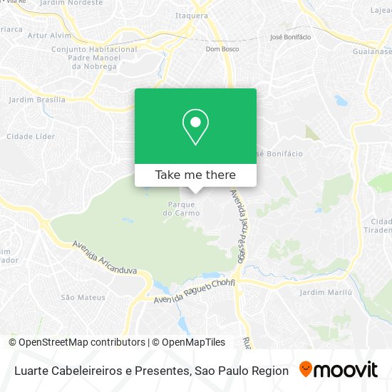 Mapa Luarte Cabeleireiros e Presentes