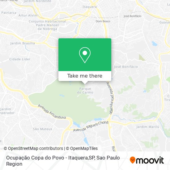 Ocupação Copa do Povo - Itaquera,SP map