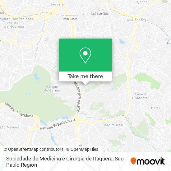 Sociedade de Medicina e Cirurgia de Itaquera map