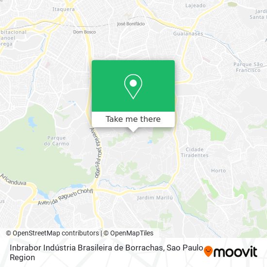 Inbrabor Indústria Brasileira de Borrachas map
