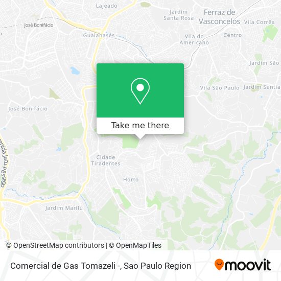 Comercial de Gas Tomazeli - map