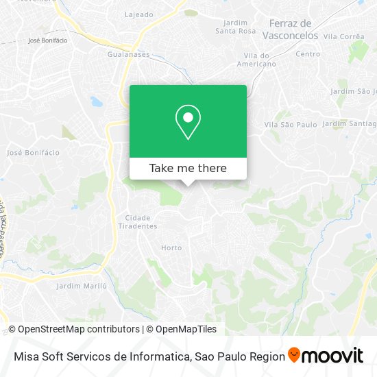 Mapa Misa Soft Servicos de Informatica