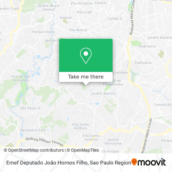 Mapa Emef Deputado João Hornos Filho