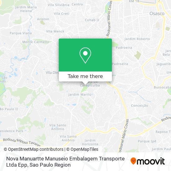 Nova Manuartte Manuseio Embalagem Transporte Ltda Epp map