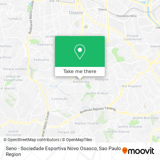 Seno - Sociedade Esportiva Novo Osasco map