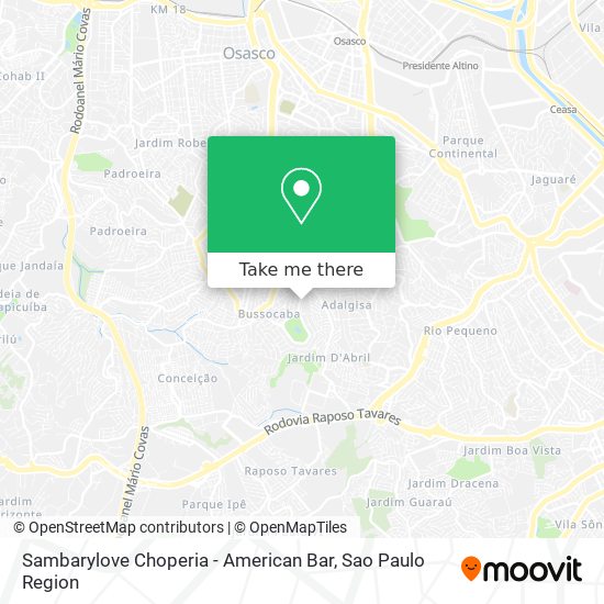 Sambarylove Choperia - American Bar map