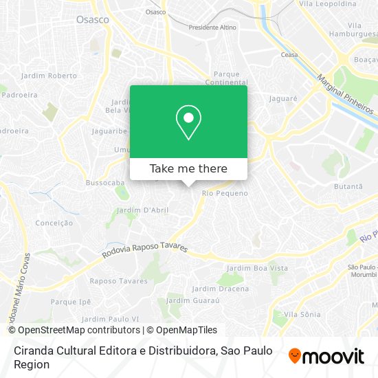 Ciranda Cultural Editora e Distribuidora map