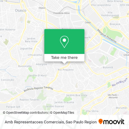 Amb Representacoes Comerciais map