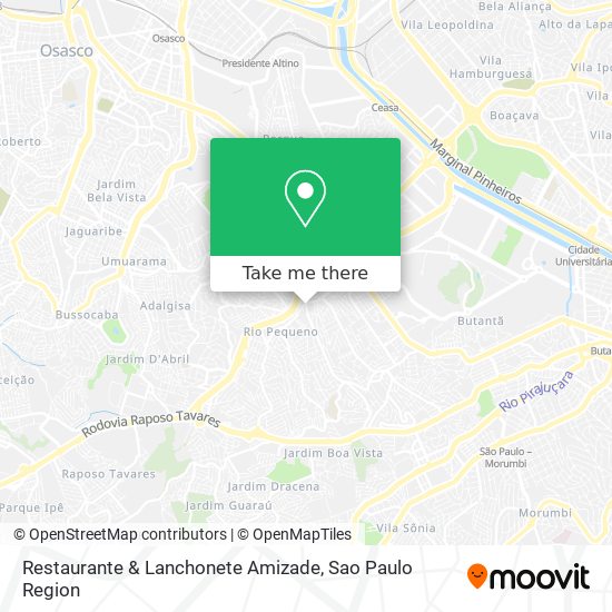 Mapa Restaurante & Lanchonete Amizade
