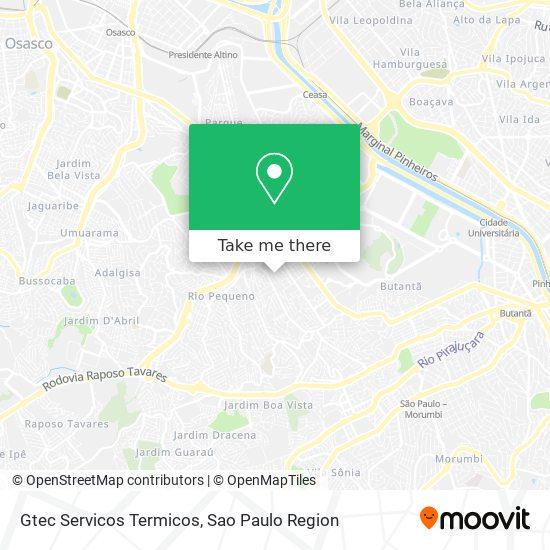 Gtec Servicos Termicos map