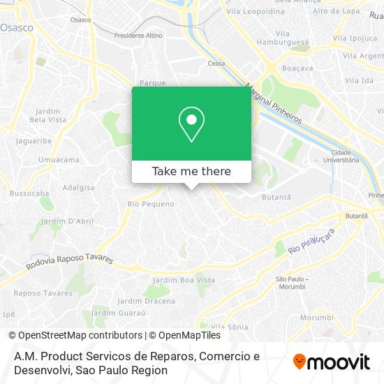 A.M. Product Servicos de Reparos, Comercio e Desenvolvi map