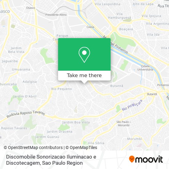 Mapa Discomobile Sonorizacao Iluminacao e Discotecagem