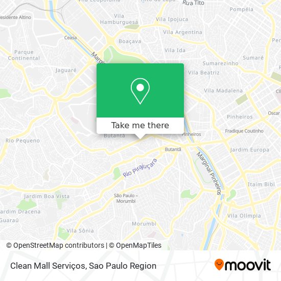 Mapa Clean Mall Serviços