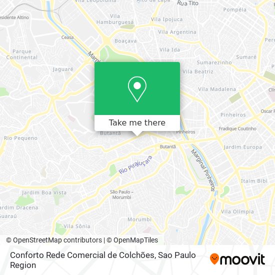 Conforto Rede Comercial de Colchões map