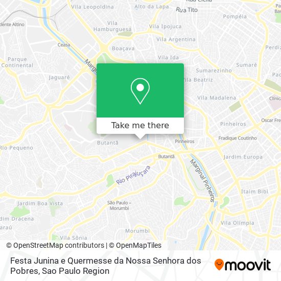 Mapa Festa Junina e Quermesse da Nossa Senhora dos Pobres