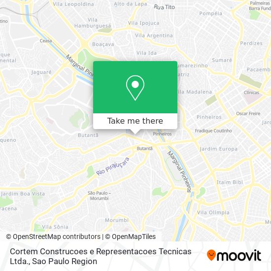 Mapa Cortem Construcoes e Representacoes Tecnicas Ltda.