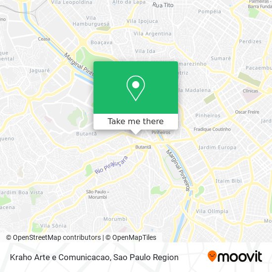 Kraho Arte e Comunicacao map