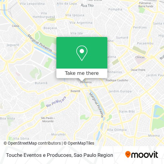 Touche Eventos e Producoes map