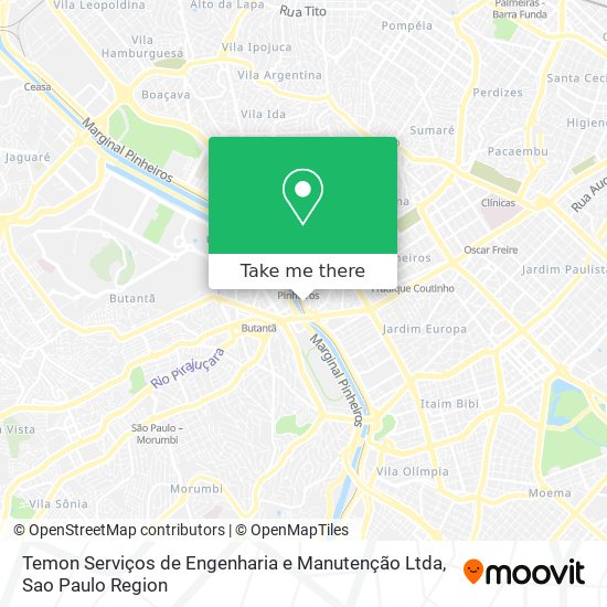 Mapa Temon Serviços de Engenharia e Manutenção Ltda