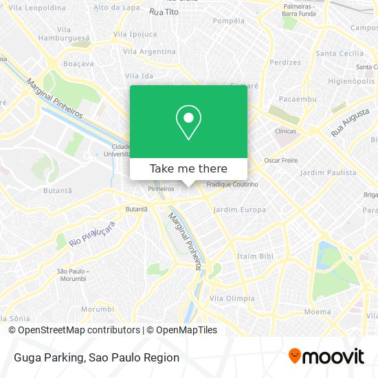 Mapa Guga Parking