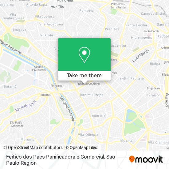 Feitico dos Paes Panificadora e Comercial map