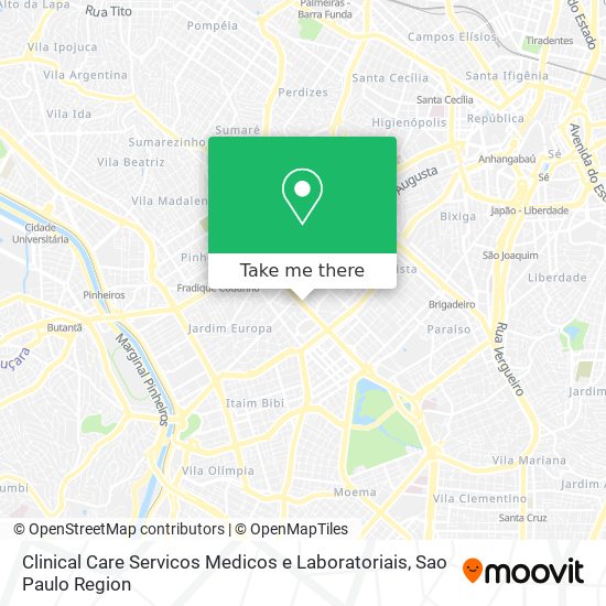 Mapa Clinical Care Servicos Medicos e Laboratoriais