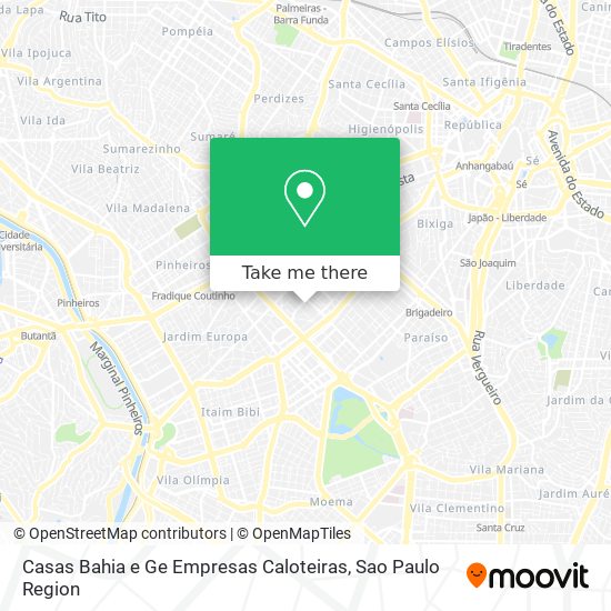 Casas Bahia e Ge Empresas Caloteiras map