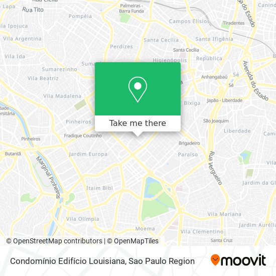 Condomínio Edifício Louisiana map